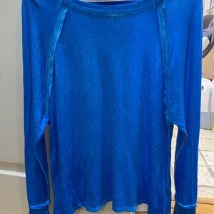 Zenana Outfitters Blue Long Sleeve Top